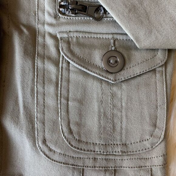 KHAKI Womens Fashion Jacket Size Small - Picture 2 of 7